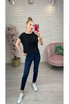 Siyah Basic Duble Kol Tişört