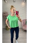 Yeşil Basic Duble Kol Tişört