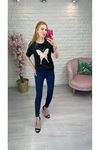Lacivert Örme Skinny Jean