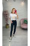 Antrasit Örme Skinny Jean
